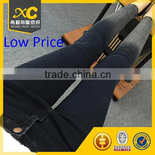 High Quality Polyester Stretch Cotton Fake Denim Fabric