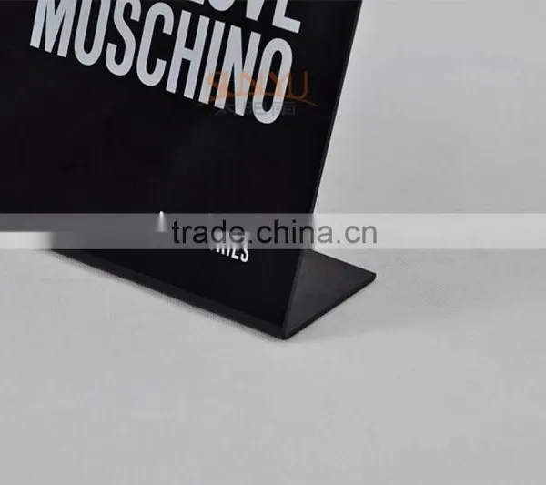 China Custom Black Acrylic White Printing Sign Holder photo-4