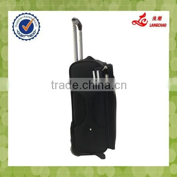 2015 EVA Fabric Material Black Most Popular Built-in 2 Wheels Luggage photo-3