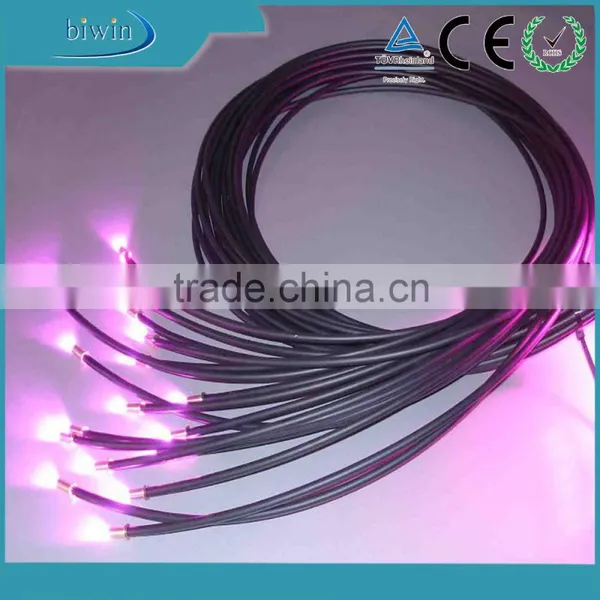 Black PE Jacket End Glow PMMA Fiber Optic Lights photo-2