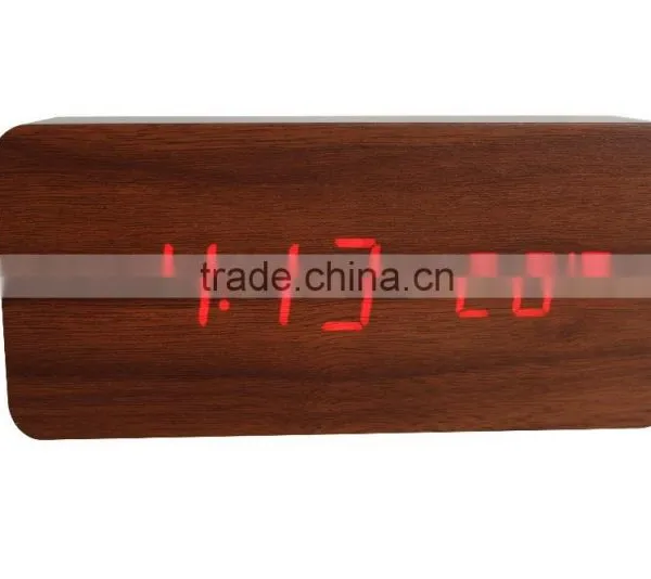 2015 New Hot Selling Digital LED Wooden Clock S712 Meet CE and Rohs Best for Gift photo-4