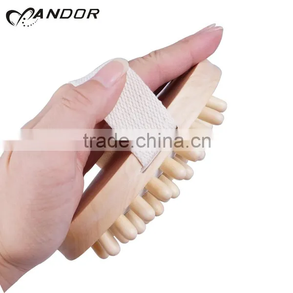 Wood Short Handle Massage Body Brush photo-3
