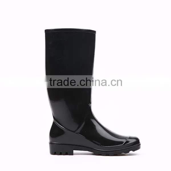 2016 Simple Style Cheap Black Pvc Rain Boots Without Steel Toe, Cheap Plastic Pvc Rain Boots photo-5