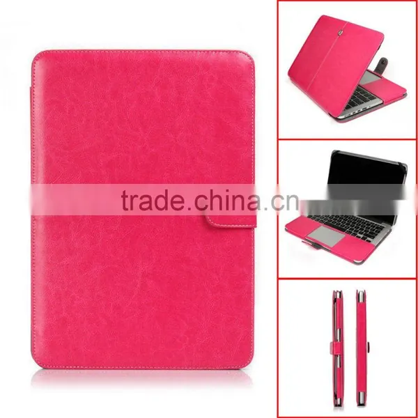 PU Leather Sleeve Case For Macbook Air 11 Air 13 Shell Cover Bag photo-3