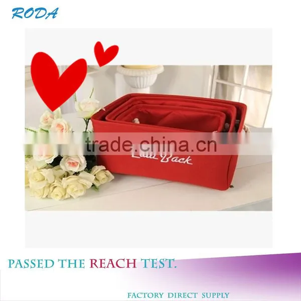 Roda Wholesale Portable Canvas Fabric Homeusage Organiz Cloth Toy Storage Bag photo-2