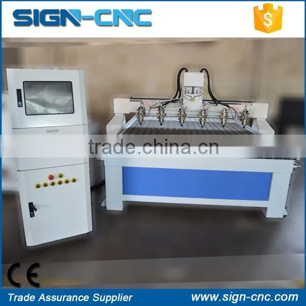 2016 New Machine Multi Spindles Wood Working Machine , 4 Axis 3d Cnc Router for Wood Arts photo-3