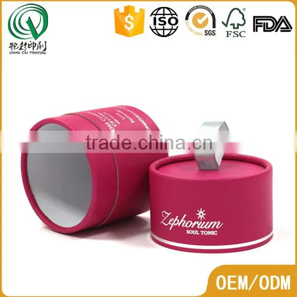 Red Customized Empty Logo Hot Stamping Cosmetic Packaging Round Plain Hat Boxes Quality Choice