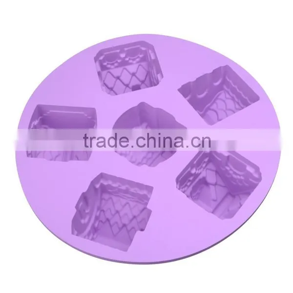 2015 New Style Hot Sale 3D Silicone House Shaped Cake Mold photo-2