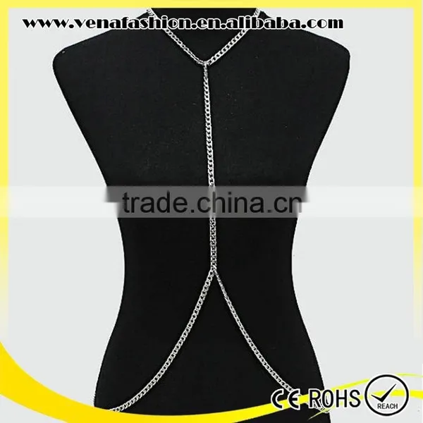 Chain Strap Body Chain Dress, Body Chain Jewelry for Women photo-3