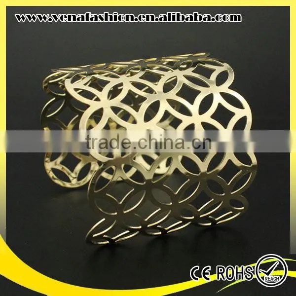 Custom Engraved Wide Metal Bracelet, Metal Plate Bracelet Quality Choice photo-3