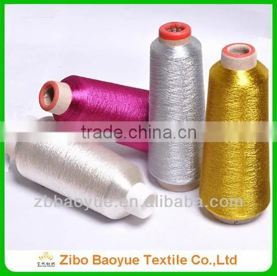 100% polyester metallic thread