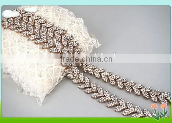 Cheerfeel Bling Bling Decorative Cheap Rhinestone Chain Trim photo-2