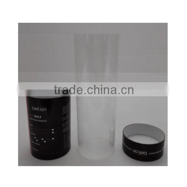 Paper and Transparent PVC Material Cylinder Display Box for Towel Packing photo-3