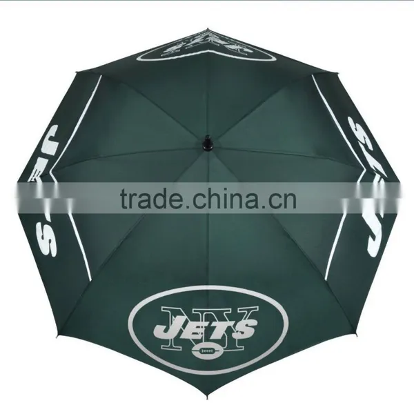 High Quality Pongee Logo Branding Windproof Golf Umbrella photo-4