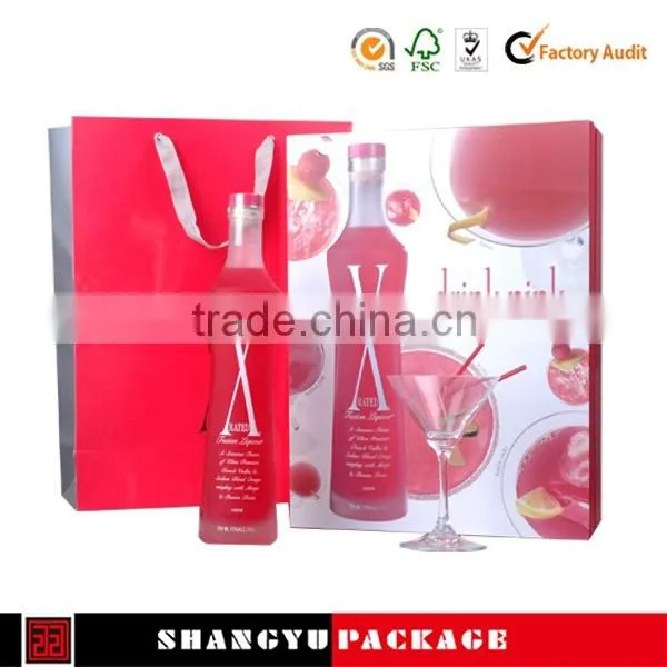 South Africa Hot Selling Paper Wine Box With Handle photo-6