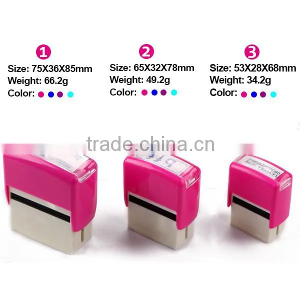 Colorful Self Inking Pocket Rubber Stamp,custom Name /address Signature Rubber Stamp