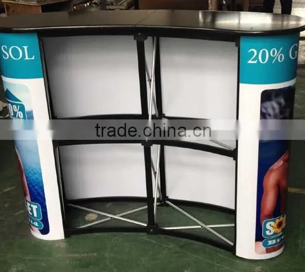 Customized Metal and Collapsible Folding 2*2 Pop up Style Advertising Desk photo-2
