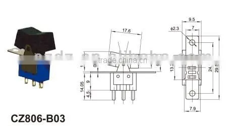 Micro 2 Pin Red 16a Rocker Switch Manufacture 250v T125 R11 3A 250V With CE,ROHS Certificate photo-3