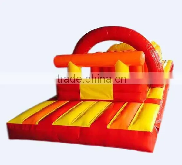 Commercial Giant Inflatable Obstacle Course 6mLx3.3mWx2.8mH PVC Material Red Yellow for Sale photo-3