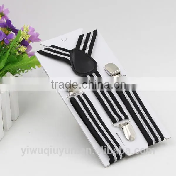 Stripe Suspenders For Boys Girls Clip-on Elastic Braces Kids Baby Striped Suspenders Children Accessories 14 Colors 2.5*65cm photo-5