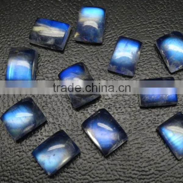 Rainbow Moonstone Rectangular Cut Cabochon, 7x5mm Rectangular Cut Stone photo-2