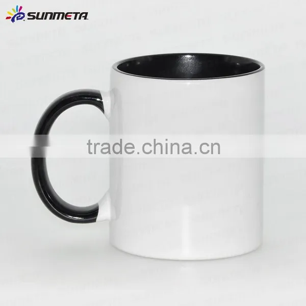 Wholesale White Blank Outside and Color Inside Ceramic Sublimation Mug photo-5