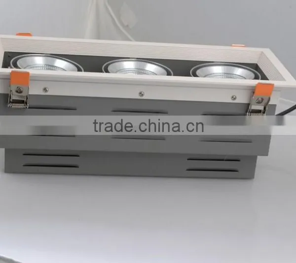 CITIZEN COB GRILIE 3 Head Led Rectangular Downlight TEC002HGR45W photo-3