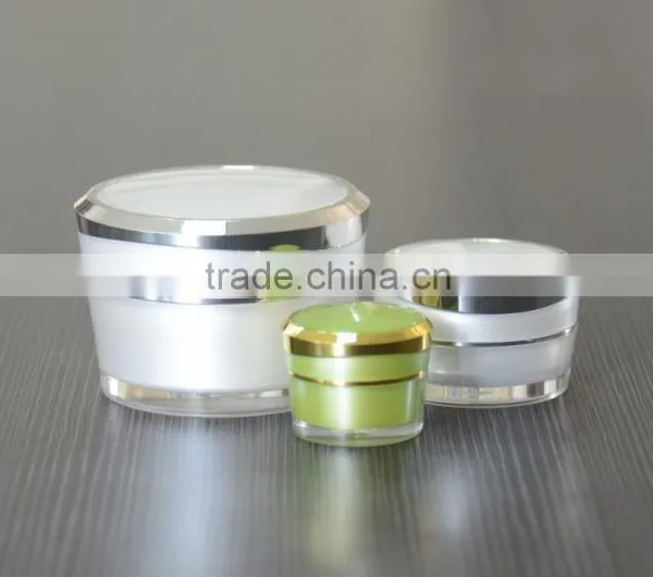 China Wholesale Packaging Cosmetic Cream Plastic Acrylic Cosmetic Jar photo-2
