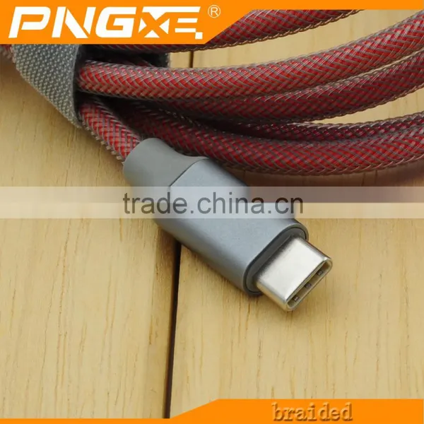 Professional Mobile Phone Manufacturers Fishnet Type c Usb Cable for Smartphone photo-2