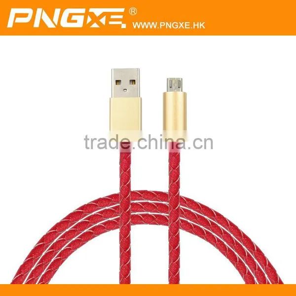 High Quality Braided Usb Metal Cable Colorful Round Copper Cable Price per Meter for Samsung 8pin Micro Usb Cable photo-2