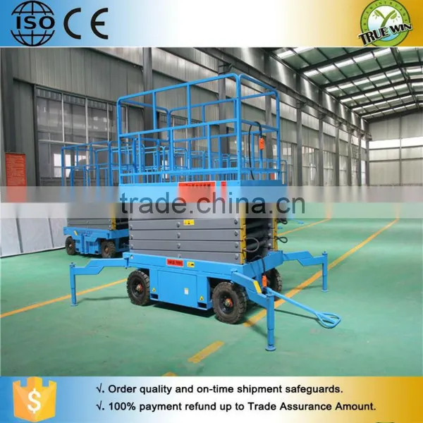 CHINA Manual Hydraulic Mobile Scissor Lift photo-5