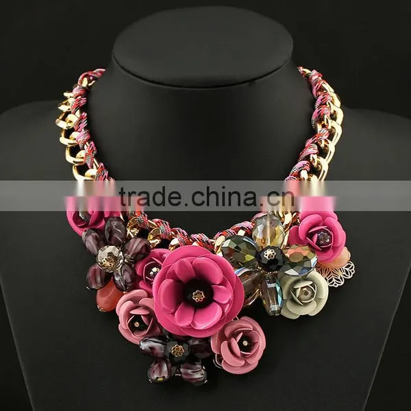 Flower Necklace Costume Jewellry Wholesale Rajasthani Jewellery photo-2