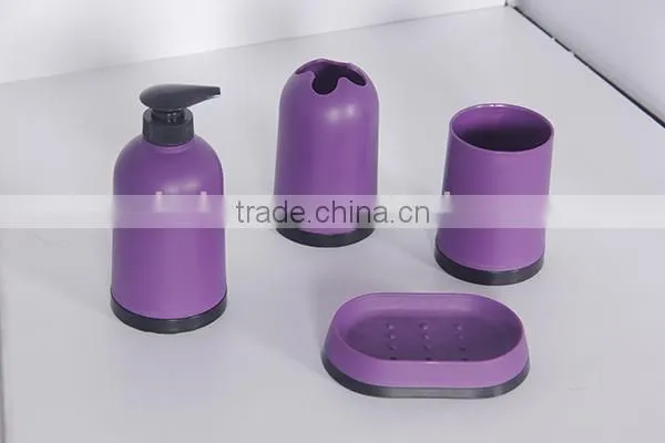 Colourful Eco-friendly pp Lime Green Bathroom Accessories Set photo-6