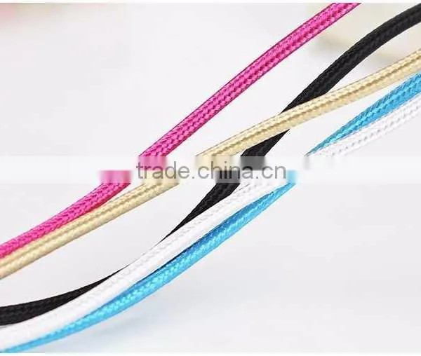 Nylon Woven USB Cable for I6 I7 Micro Usb Cable Bulk Sufficient Capacity Cable photo-3