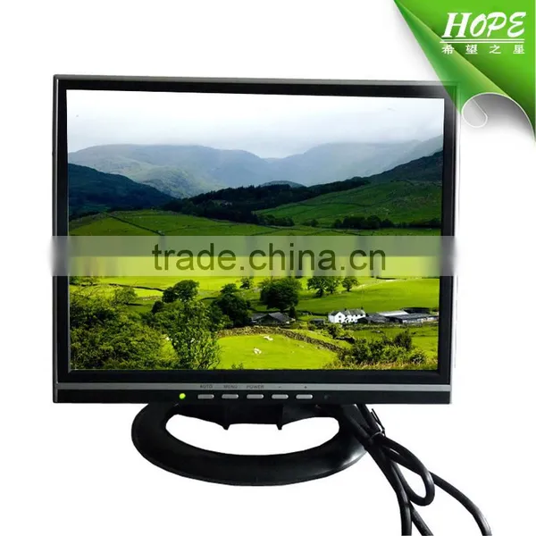 Square Size Vesa Desktop 14inch Cheap Lcd tv With Vga Hdmi Usb av tv photo-4