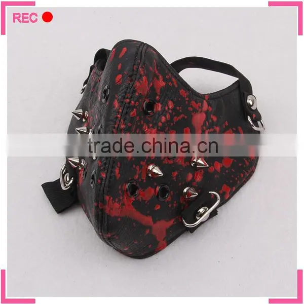 Carnival Mask With Blood Decoration, Simple Design Masquerade Party Mask photo-4