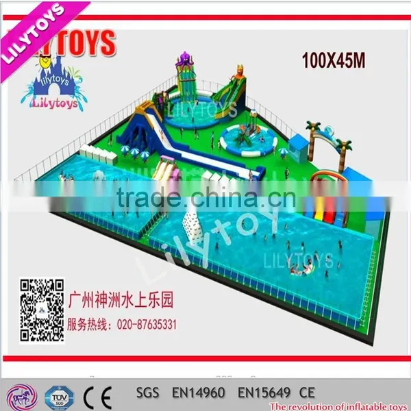 New Swimming Pool Inflatable Water Park, Inflatable Water Game Toys, Inflatable Water Land,steel Frame Pool photo-2
