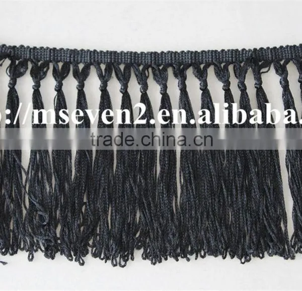 New Arrival100% Polyester Crochet Lace Tassel Border Lace Trims photo-4