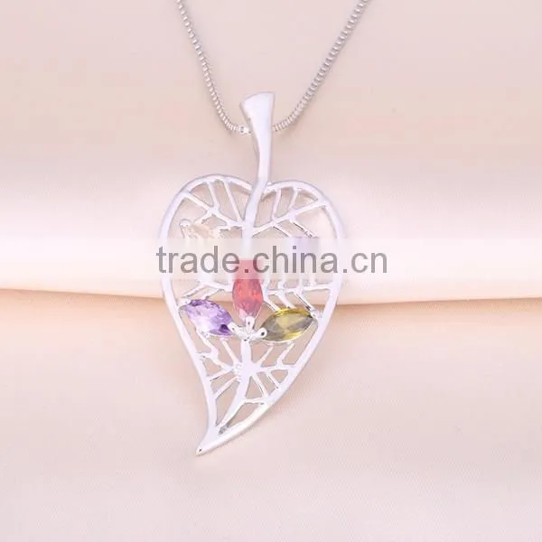 2015 Newest Brass Jewelry Tree of Life Pendant Necklace With Rhinestones photo-3
