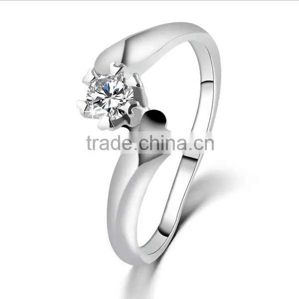 1 Gram Gold Rings Jewelry Zircon Wedding Silver Ring photo-6