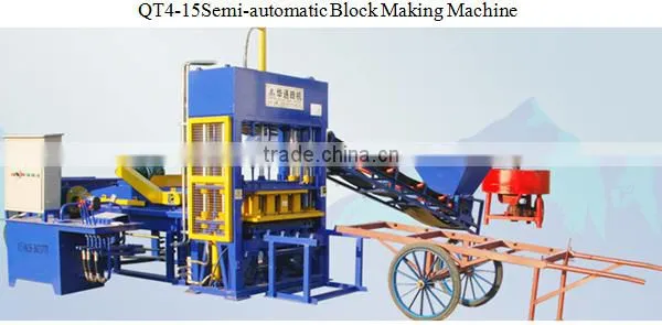 QT4-15 SEMI AUTOMATIC BLOCK MACHINE/BLOCK MAKING MACHINE