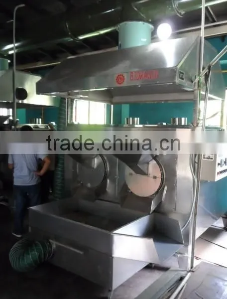 LPG Heating Oily Seeds Cocoa Beans Rotary Roaster Machine photo-3