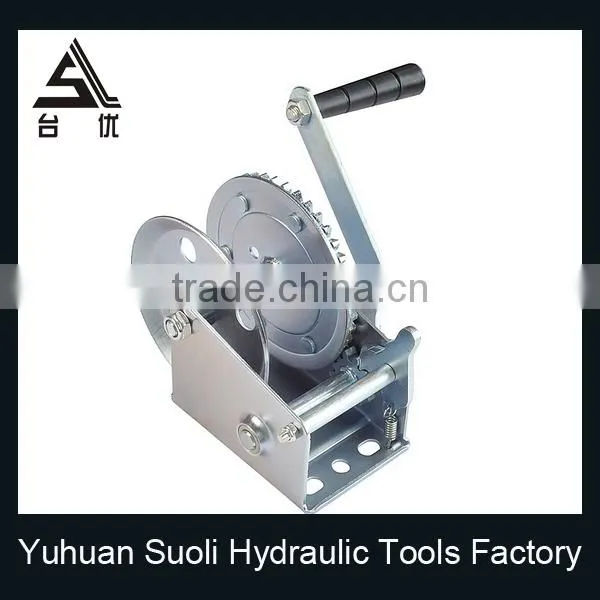 Manufacturing 1200lbs Galvanized General Purpose Barge Winch With Rope photo-3