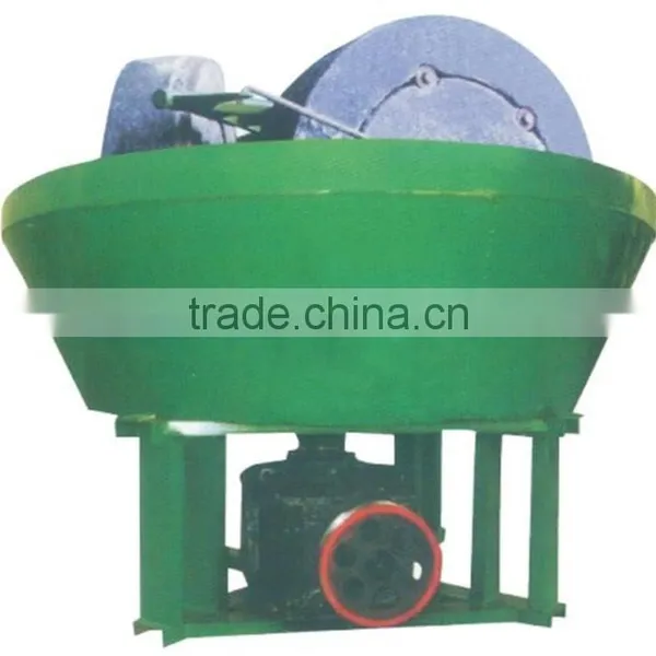 Wet Type Pan Grinding Mill With Two Rollers for Mineral Ore Grinding photo-2