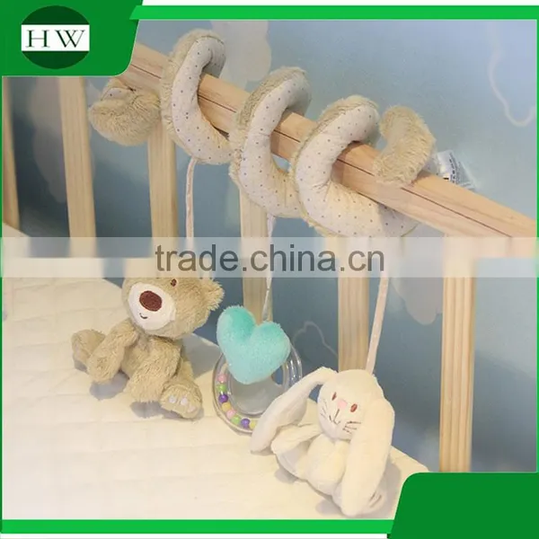 Best Christmas Gift Soft Baby Crib Bed Cot Hanging Plush Musical Rattle Toy photo-2