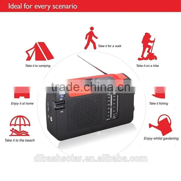 Whosesaler Rechargeable Portable Radio AM FM Crank Solar Radio photo-5