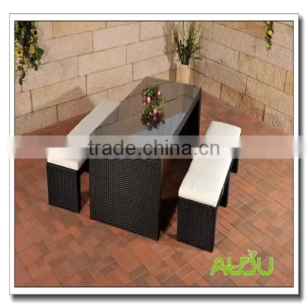 Cheap Bar Set/Black Rattan Bar Set With Bench photo-4