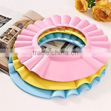 Silicone Buckle Baby Shower Shield Cap Avoid Water Hurt Eyes Baby Shower Necessary photo-5