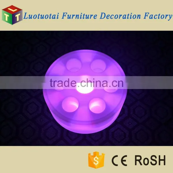 L43*W43*H18cm Swimming Pool Floating Illuminated LED Wine Tray/ice Bucket LED photo-3