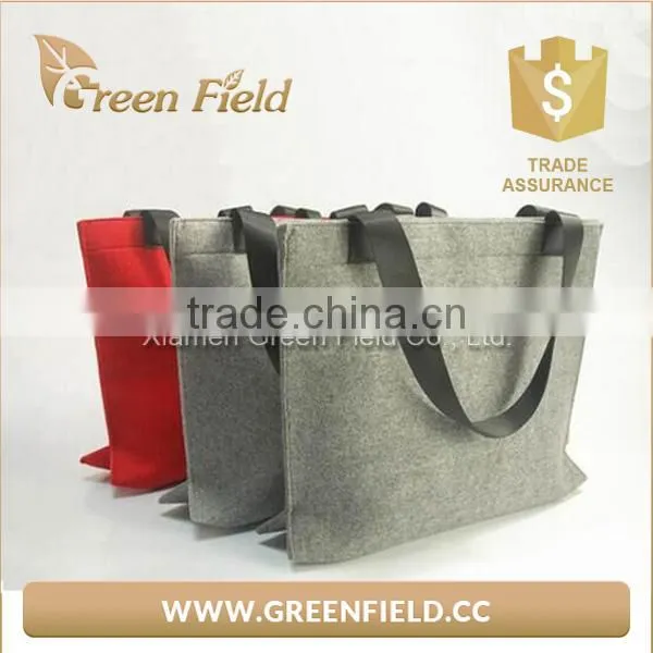 Fashion Felt Tote Bag Shopping Bag Felt Lady Handbag photo-6